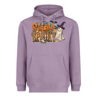 Lavender Stay Spooky Heavyweight Hoodie - CowhideDigitalArt