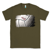 Army Green Volleyball Brushstroke Classic Tee - RanaPortraitStore