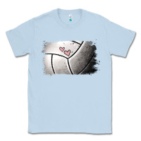 Dusty Blue Volleyball Brushstroke Classic Tee - RanaPortraitStore