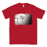 Red Volleyball Brushstroke Classic Tee - RanaPortraitStore