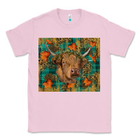 Bubblegum Pink Western Fall Cow Classic Tee - RanaPortraitStore