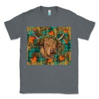 Charcoal Heather Western Fall Cow Classic Tee - RanaPortraitStore