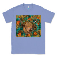Colony Blue Western Fall Cow Classic Tee - RanaPortraitStore