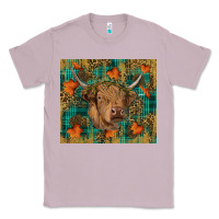Lilac Western Fall Cow Classic Tee - RanaPortraitStore