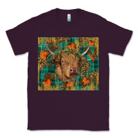 Plum Western Fall Cow Classic Tee - RanaPortraitStore