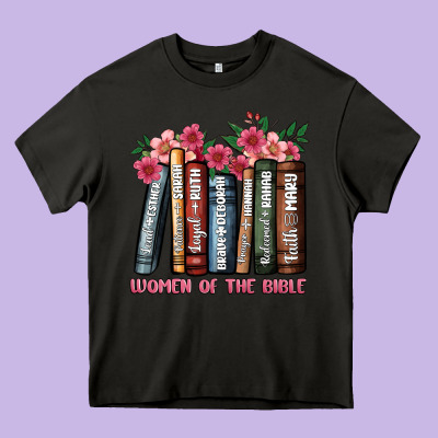 Boho Women Of The Bible Heavy Core Tee Designed By Jahusdesignshop