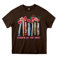 Chocolate Brown boho women of the bible Heavy Core Tee - JahusDesignShop