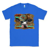 True Royal holstein cow with cap and leopard background Classic Tee - BarkalooDesign