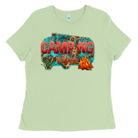 Matcha camping vibes Ladies Tee - NancyCooperArtShop