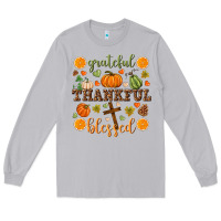 Moon Dust Grateful thankful blessed Long Sleeve Tee - NancyCooperArtShop