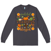 Smoke Grateful thankful blessed Long Sleeve Tee - NancyCooperArtShop