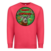 Cardinal mule buck deer head christmas Premium Sweatshirt - LillyAllenDesigns