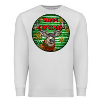 Dove Grey mule buck deer head christmas Premium Sweatshirt - LillyAllenDesigns