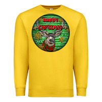 Lemon mule buck deer head christmas Premium Sweatshirt - LillyAllenDesigns