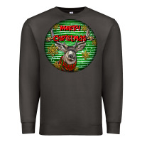 Smoke mule buck deer head christmas Premium Sweatshirt - LillyAllenDesigns