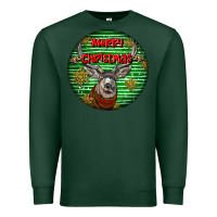 Sports Green mule buck deer head christmas Premium Sweatshirt - LillyAllenDesigns