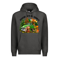 Charcoal Heather St. Patricks Day hanging with my gnomies Premium Hoodie - FaDigitalArtStudio