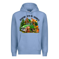 Colony Blue St. Patricks Day hanging with my gnomies Premium Hoodie - FaDigitalArtStudio
