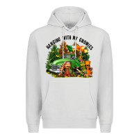 Dove Grey St. Patricks Day hanging with my gnomies Premium Hoodie - FaDigitalArtStudio