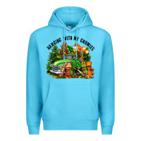 Ocean Blue St. Patricks Day hanging with my gnomies Premium Hoodie - FaDigitalArtStudio