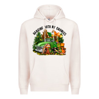 Pale Pink St. Patricks Day hanging with my gnomies Premium Hoodie - FaDigitalArtStudio