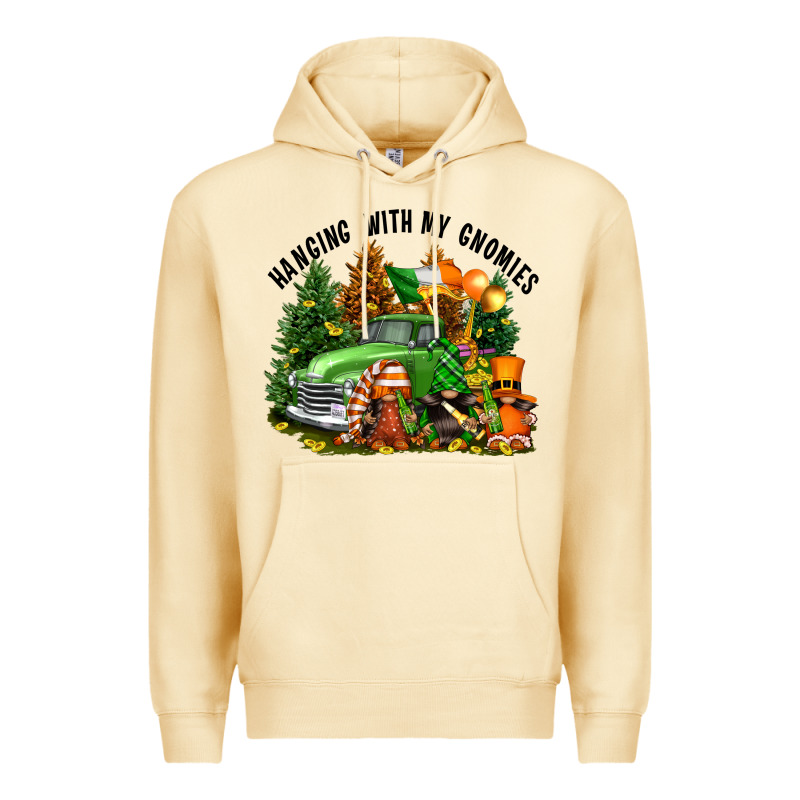 St. Patricks Day Hanging With My Gnomies Premium Hoodie by FaDigitalArtStudio | Teevron