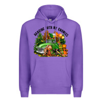 Purple St. Patricks Day hanging with my gnomies Premium Hoodie - FaDigitalArtStudio