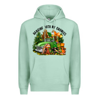 Seafoam St. Patricks Day hanging with my gnomies Premium Hoodie - FaDigitalArtStudio