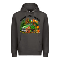 Smoke St. Patricks Day hanging with my gnomies Premium Hoodie - FaDigitalArtStudio