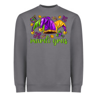 Storm Mardi Gras with jester hat Heavyweight Sweatshirt - HowdyJamesFarm
