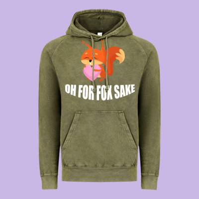 Oh, For Fox Sake Vintage Hoodie Designed By Bettercallsaul