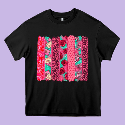 Valentines Day Brushstroke Heavy Core Tee Designed By Nancycooperartshop
