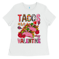 White tacos are my valentine Ladies Tee - NancyCooperArtShop