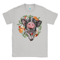 Moon Dust baby pig floral wreath Classic Tee - BarkalooDesign