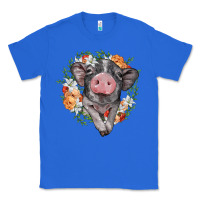 True Royal baby pig floral wreath Classic Tee - BarkalooDesign