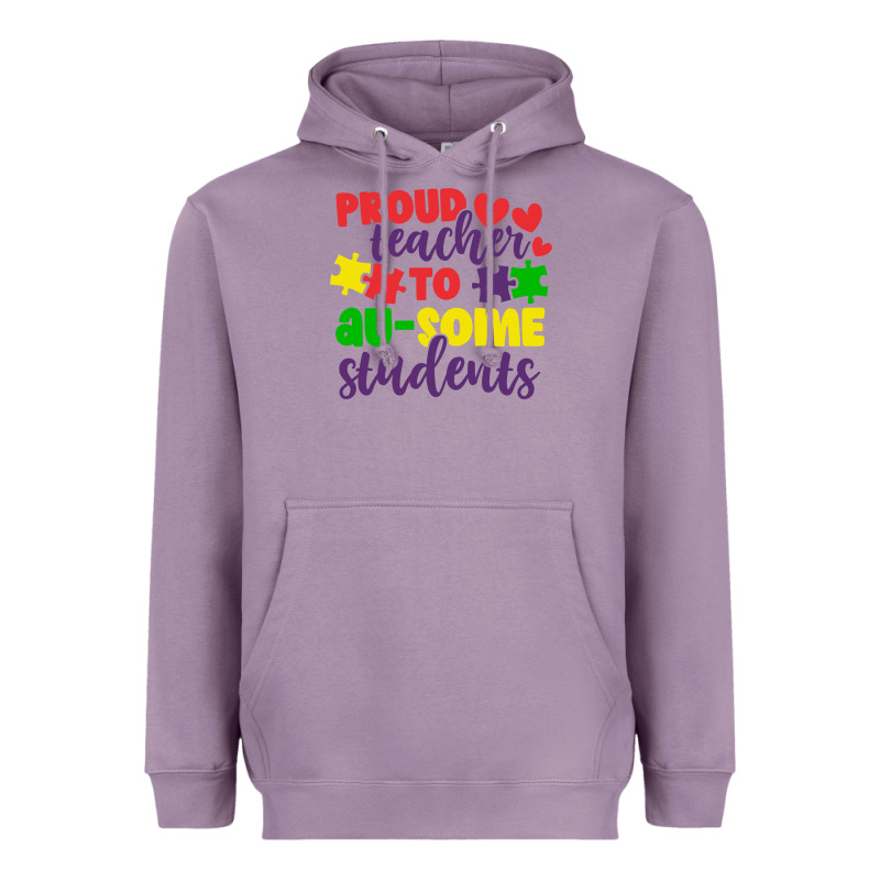 Proud Teacher To Ausome Students Heavyweight Hoodie by CowhideDigitalArt | Teevron