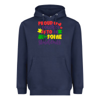 Navy proud teacher to ausome students Heavyweight Hoodie - CowhideDigitalArt