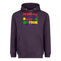 Plum proud teacher to ausome students Heavyweight Hoodie - CowhideDigitalArt