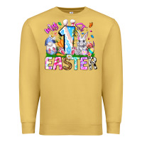 Antique Gold My 1st Easter Premium Sweatshirt - CowhideDigitalArt