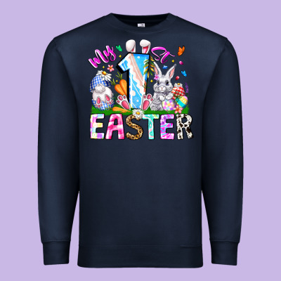 My 1st Easter Premium Sweatshirt Designed By Cowhidedigitalart