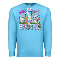 Ocean Blue My 1st Easter Premium Sweatshirt - CowhideDigitalArt