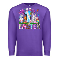 Purple My 1st Easter Premium Sweatshirt - CowhideDigitalArt