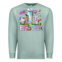 Seafoam My 1st Easter Premium Sweatshirt - CowhideDigitalArt