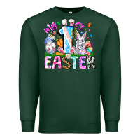Sports Green My 1st Easter Premium Sweatshirt - CowhideDigitalArt