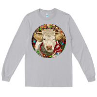 Moon Dust Charolais Heifer Christmas Long Sleeve Tee - RanaPortraitStore