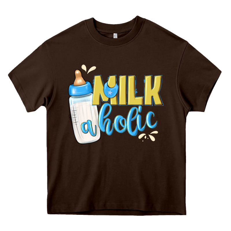 Milkaholic Boys Heavy Core Tee by NancyCooperArtShop | Teevron