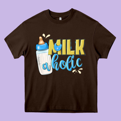 Milkaholic Boys Heavy Core Tee Designed By Nancycooperartshop