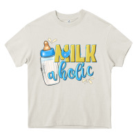 Cream milkaholic boys Heavy Core Tee - NancyCooperArtShop