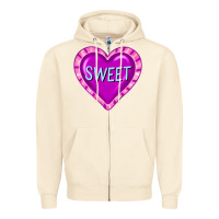 Sandshell valentine's day hearts Zipper Hoodie - FaDigitalArtStudio