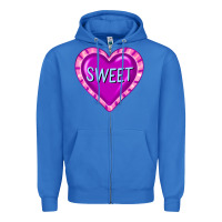 True Royal valentine's day hearts Zipper Hoodie - FaDigitalArtStudio